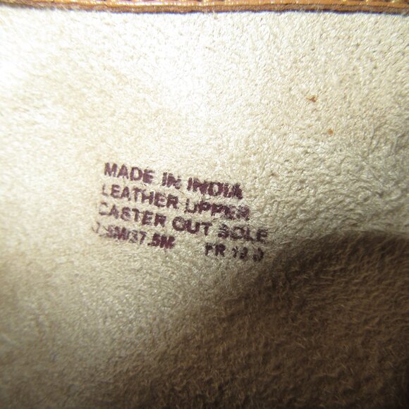 MICHAEL KORS WOMENS ANKLE BOOTS/SUEDE/COWBOY/WESTERN/TAN/SIDE ZIP/SIZE 7.5M! - Picture 9 of 9